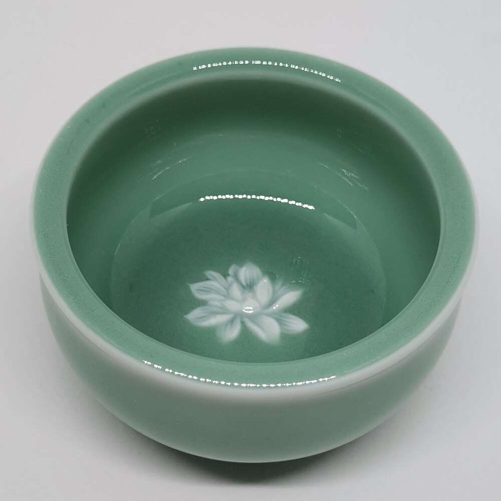 Kinesisk longquan celadon porcelæn 90ml te ceremoni køkkengrej drinkware kontor mester kop kina tekopper: Himmelblå