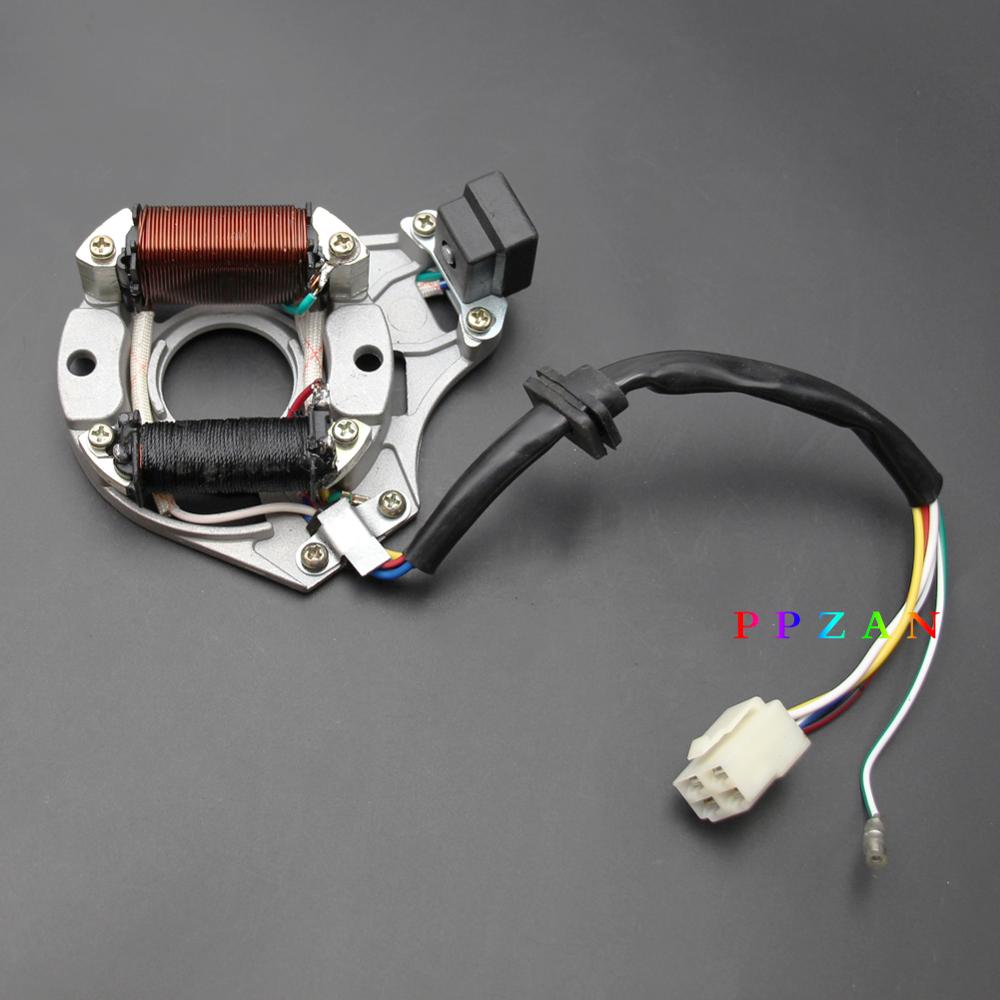 ATV Quad STATOR IGNITION MAGNETO PLATE For 50CC 70CC 90CC 110CC 125CC Chinese 2 Coil Taotao Coolster Sunl JCL PPZAN: B