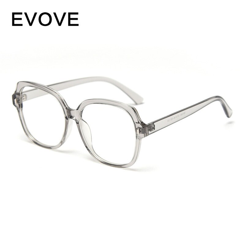 Evove gafas de ordenador mujeres hombres transparente claro tinte lente Anti reflejo azul INS falsas gafas sobredimensionadas puntos de empollón