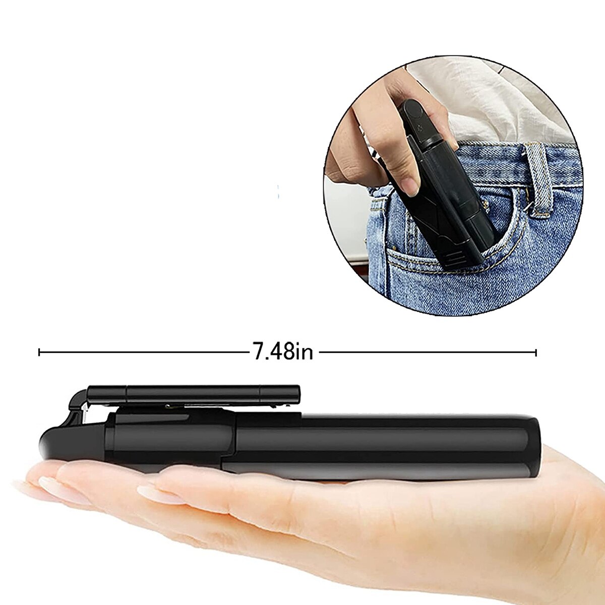 Selfie Stok Statief, 3 In 1 Mini Selfie Stick Met Bluetooth Remote Shutter Mobiele Telefoon Uitschuifbare Selfie Pole