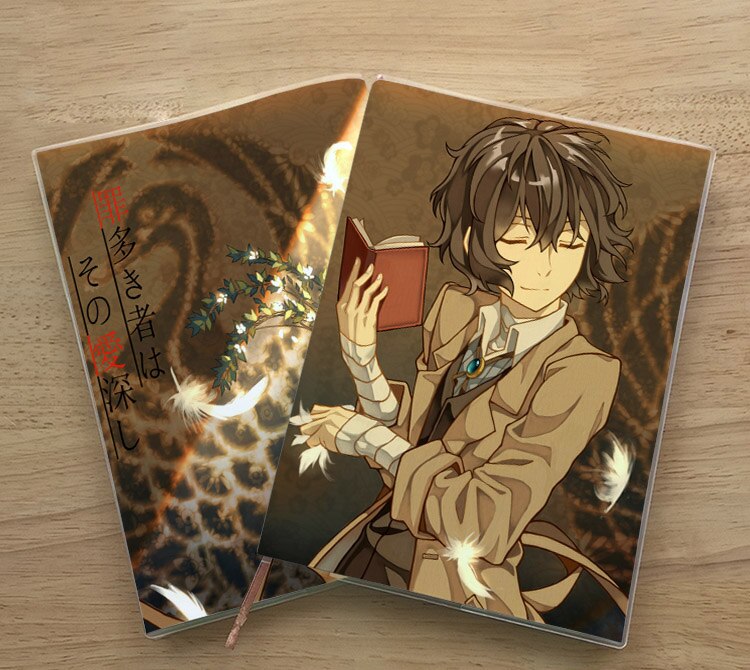 Anime perros callejeros Bungou Nakajima Atsushi osamu dazai Edogawa Ranpo estudiante protección de ojo Bloc de notas diario memorando de cumpleaños: H