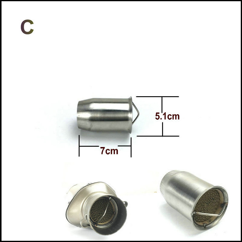 Motorcykel udstødningsrør lyddæmper db killer motorcykel udstødning lyddæmper lyddæmper støj lyd eliminator 51 mm 61 mm indvendig diameter