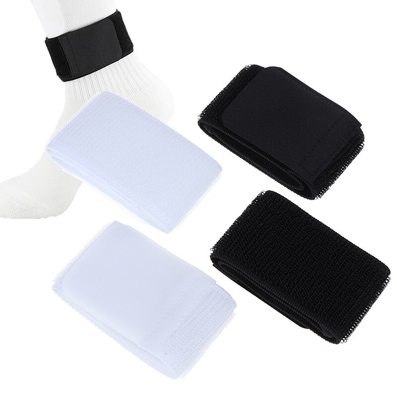 1 paar Voetbal Shin Guard Blijven Vaste Bandage Tape Scheenbeschermers Voorkomen Off Verstelbare Elastische Sport Bandage Sport Vaststelling riem