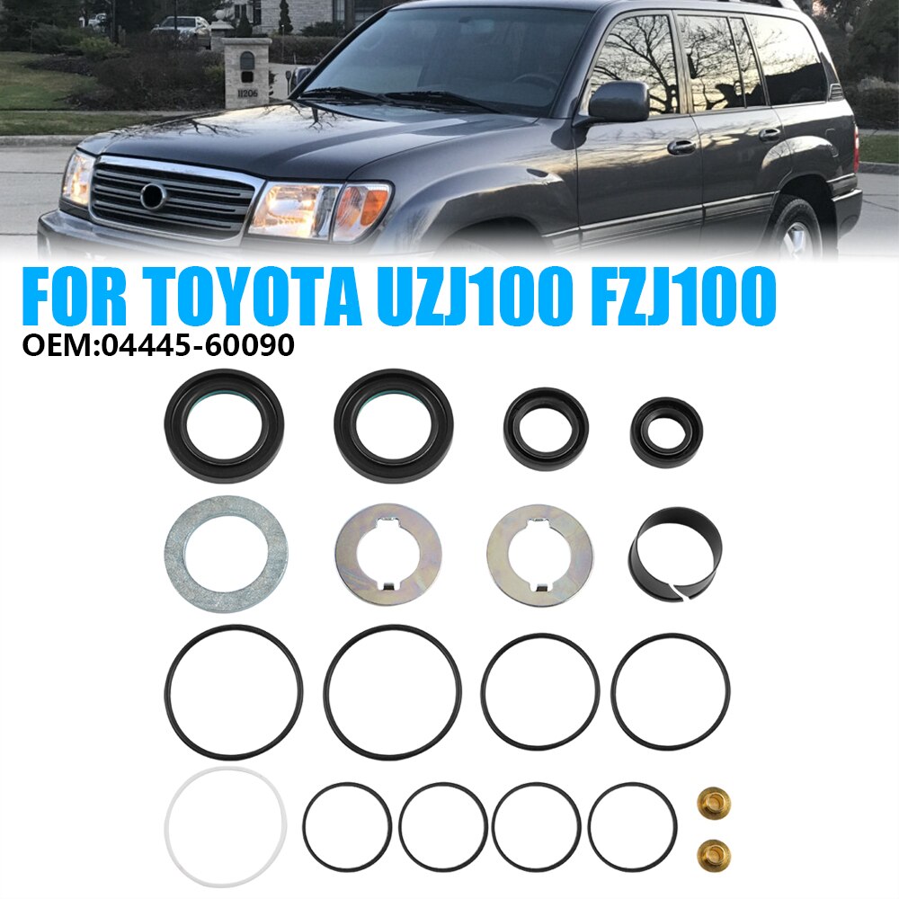 Auto Gummi Servolenkung Gestell Montage Reparatur Dichtung Bausatz Toyota Land Kreuzer 1998-2007 Lexus LX470 1998-2007 OEM: 04445-60090