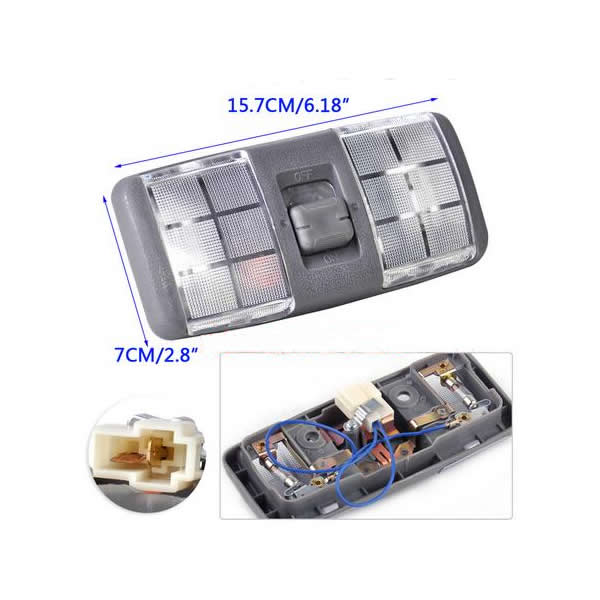 Indvendig tagkuppel lys læselampe til mitsubishi pajero shogun montero  v31 v32 v33 v43 1990- 2000 2001 2002 2003 2004
