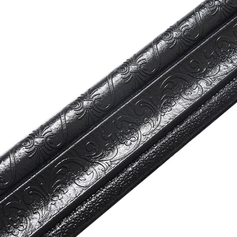 Naklejki ścienne z pianki 3D wodoodporne samoprzylepne tapety obramowanie dekoracje ścienne zdejmowana naklejka: B