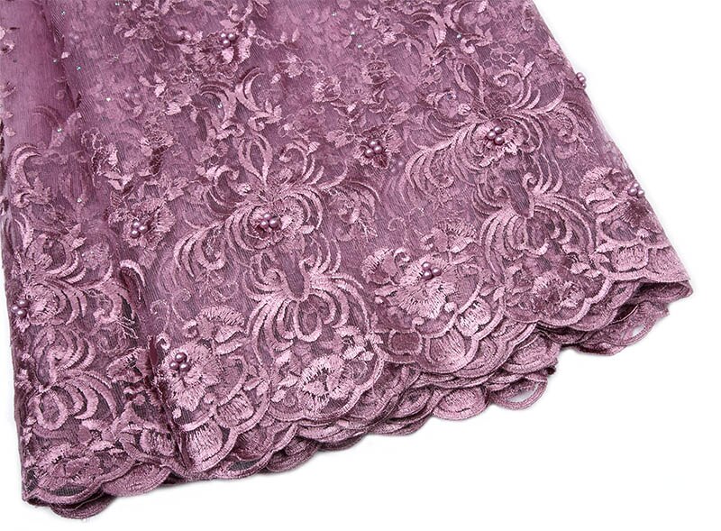 Robe de soirée en dentelle | Tissu de luxe, nigérian, dentelle, tissu français de