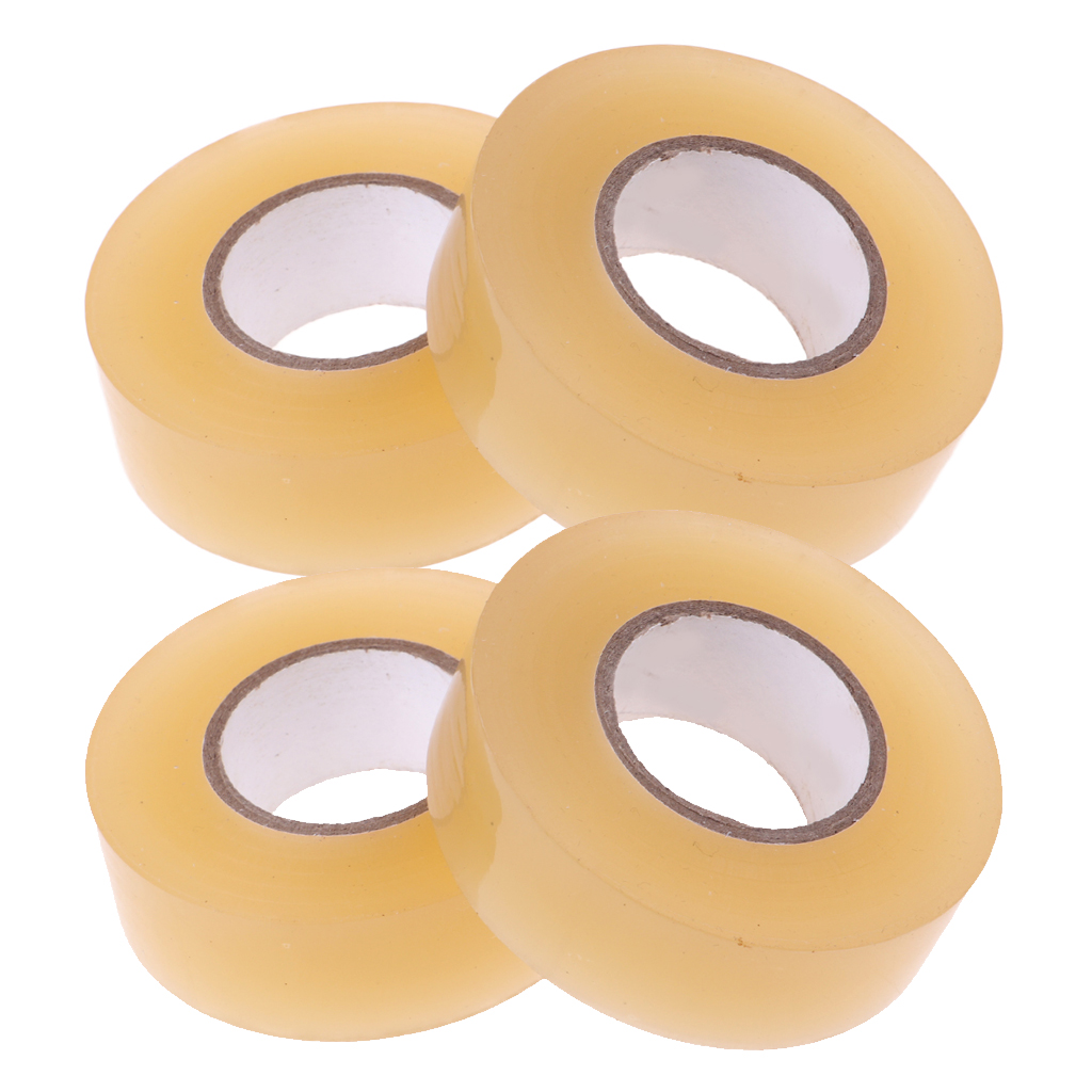Premium pvc klar ishockey / rulle hockey ben tape / sokke tape  x 4 ruller