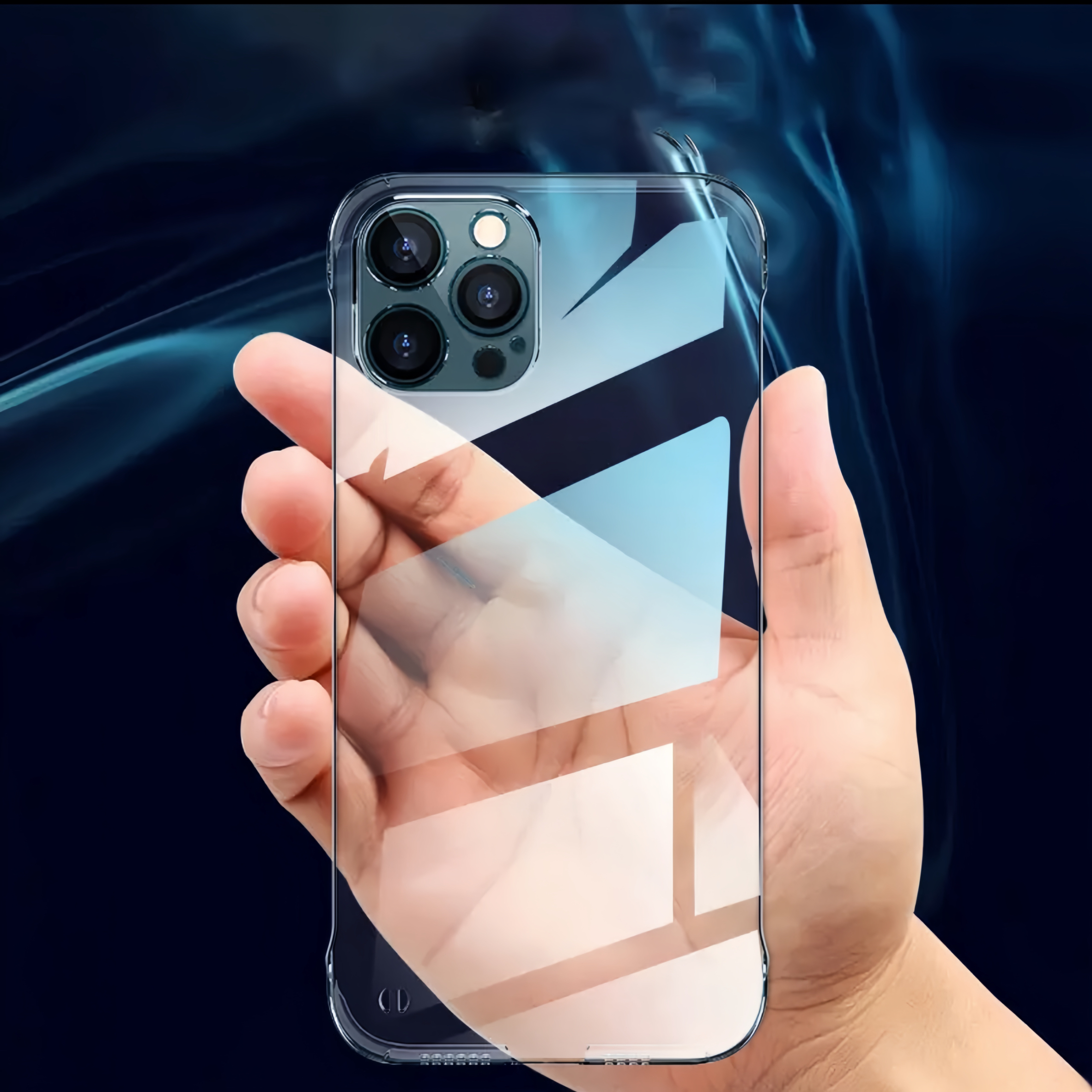 Ultra thin heat dissipation luxury frameless transparent shell, hard PC shockproof protective case suitable for iPhone 16 15 14: PP