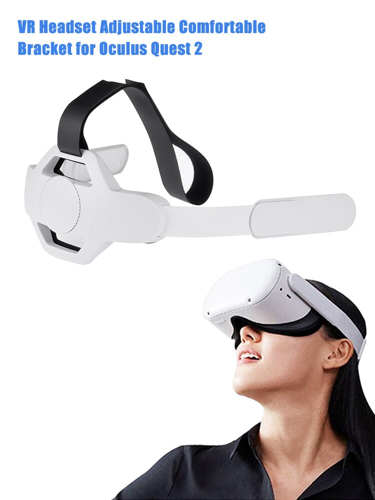 Adjustable VR Head Strap For Oculus Quest 2 VR Headset Headband Head Reduced Pressure Fixing Strap For Quest2 Vr Accessories