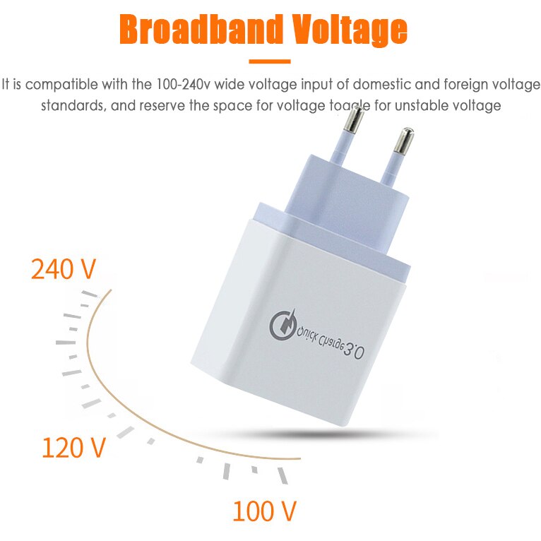 Multi USB Qiuck Charger For IPhone 11 Pro Max Fast Charging For Xiaomi Mi Samsung 4 Ports Multiple Wall Moblie Phone Charger