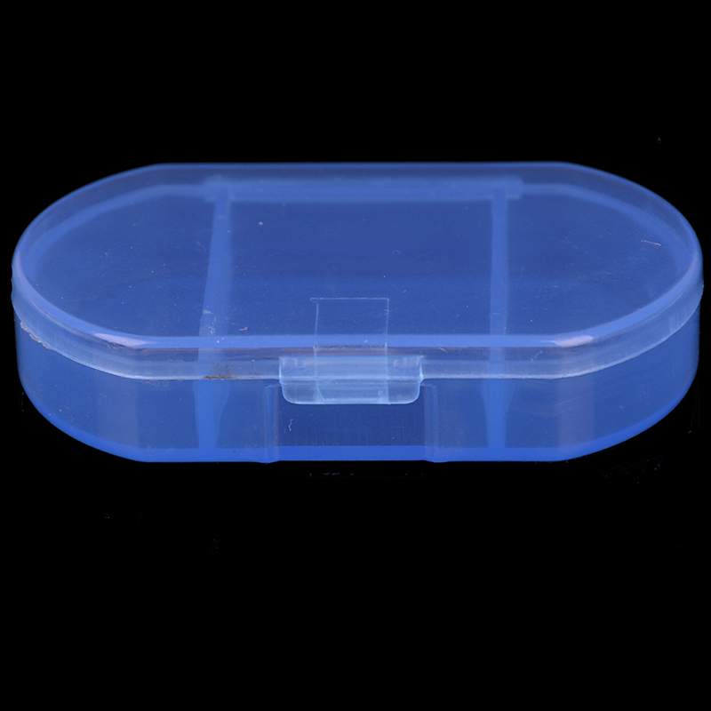 Rechthoekige Pill Cases Splitters Zilver Tablet Pillendoosje Container Geneeskunde Case Metalen Houder Geneeskunde 1Pc Kleine Metalen Ronde: Blauw