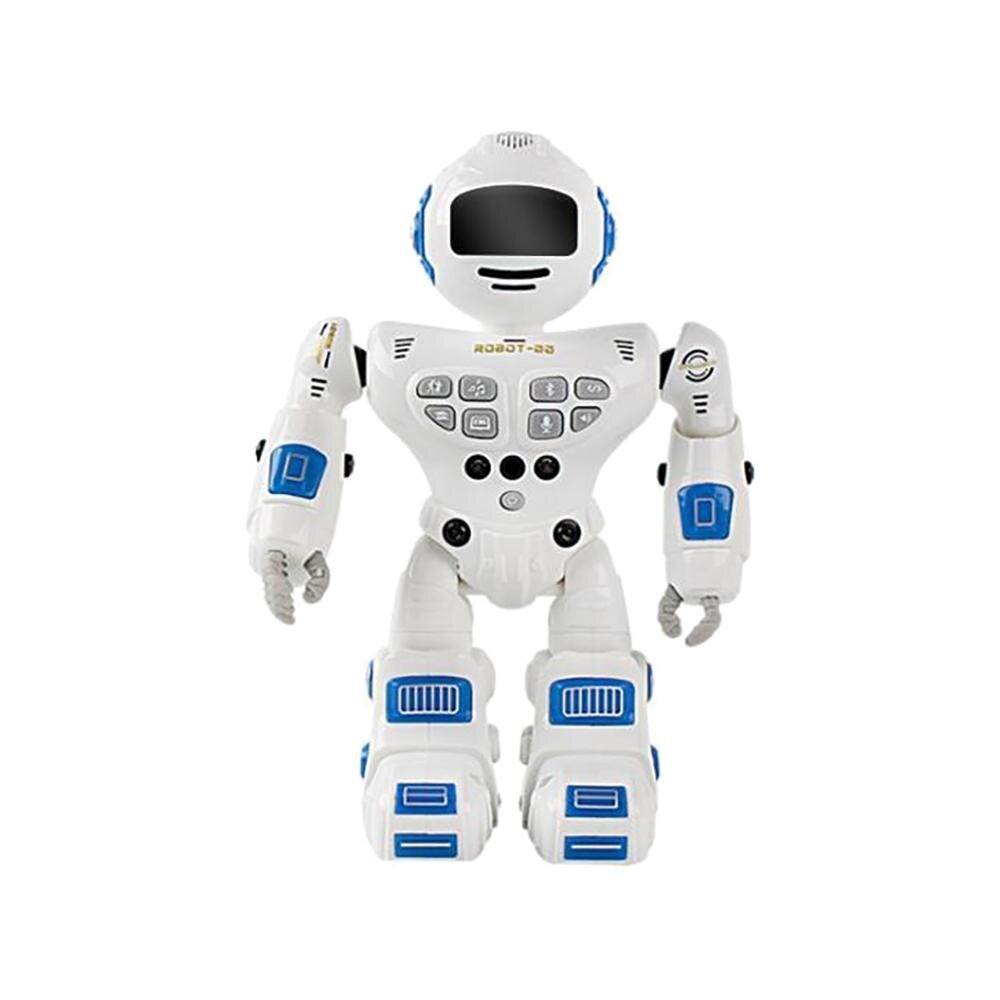 Children Intelligent Programming Gesture Sensing LED Dancing Action Robot RC Remote Control Toy For Kids: Blue