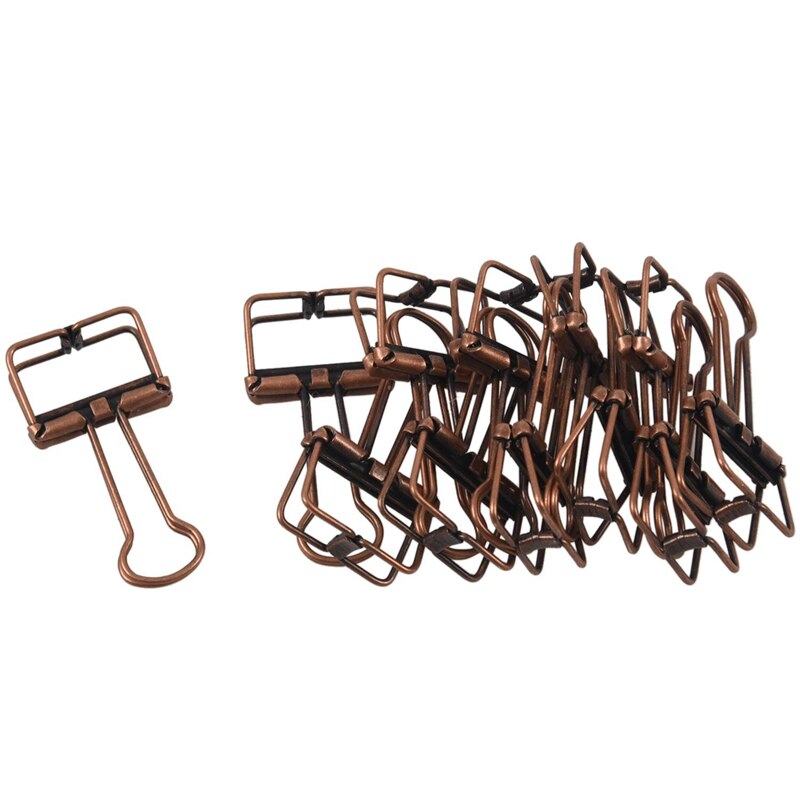 12 PCS Reusable Paper Clips Small Skeleton Clips With 30PCS Colorful Artist Paint Brush Set