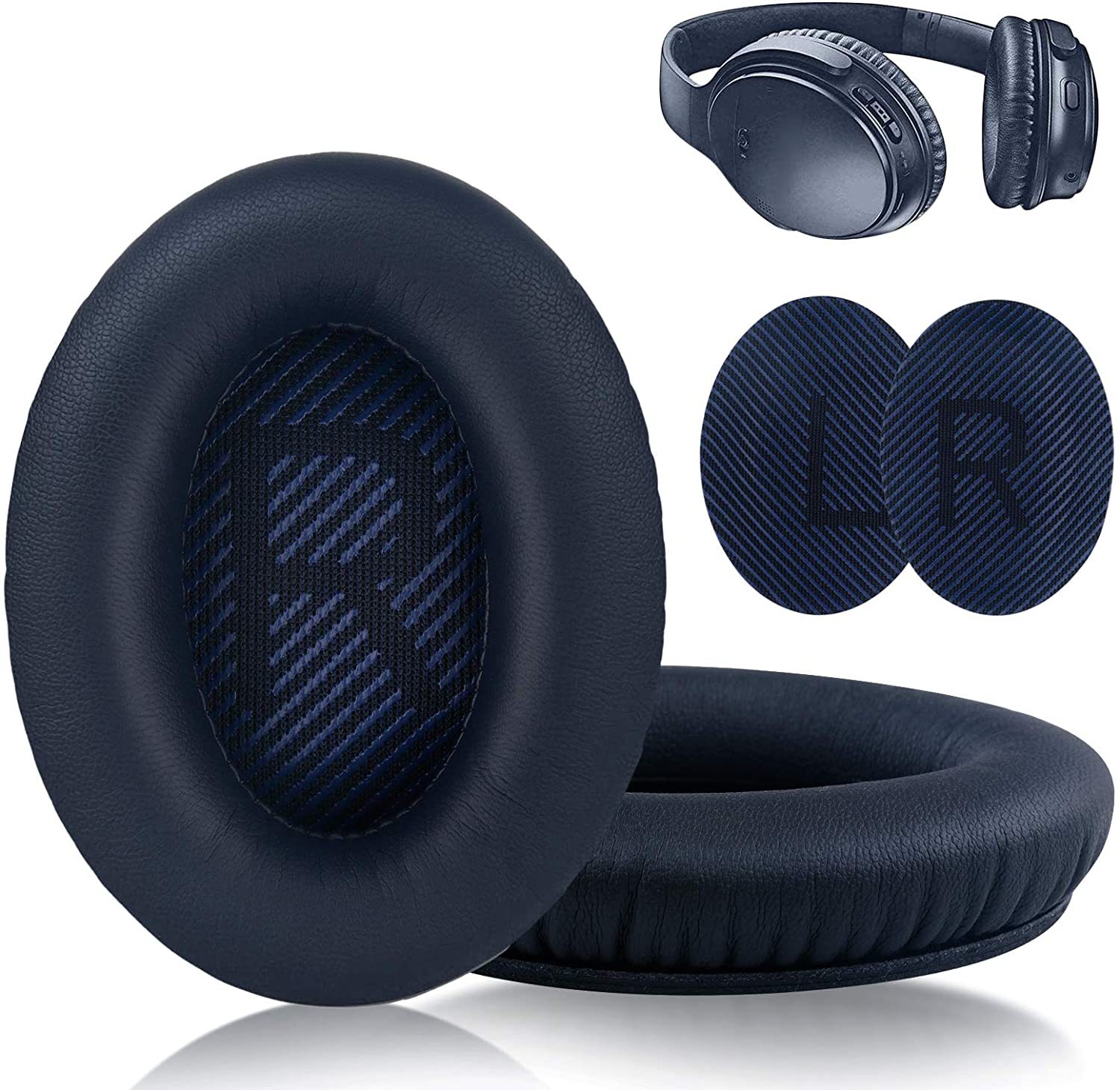 Professionele oorkussens voor BOSE QC35 voor QuietComfort 35 & 35 ii BOSEQC35 QC2, AE2, AE2i QC15 AE2 SoundTrue hoofdtelefoonkussen: Blauw