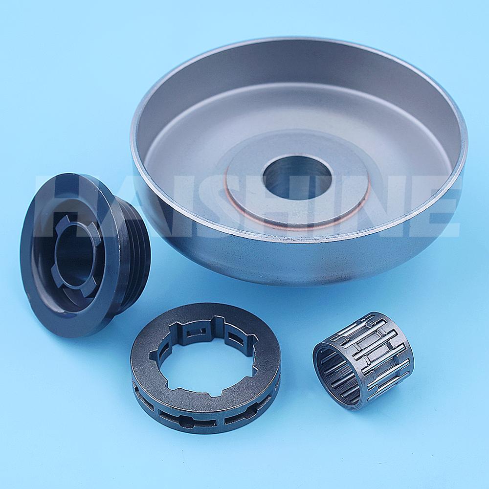 3/8"-7T Clutch Drum For Husqvarna 394 395 394XP 395XP Chainsaw Sprocket Rim Kit Needle Bearing Replacement Parts 503625903