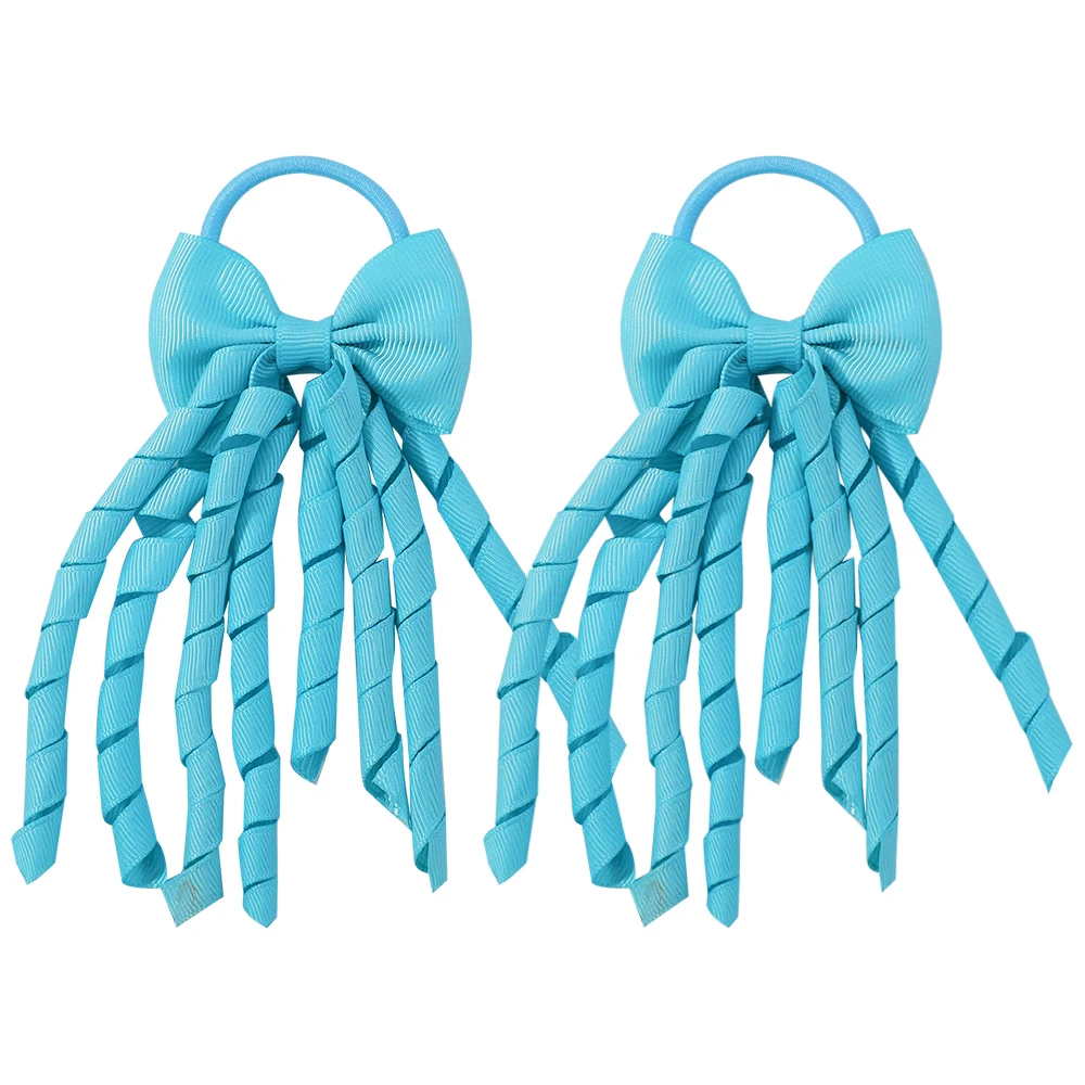 BABY BOWS Baby Meisjes Haarbanden Strikken 3 Inch Grosgrain Lint Krullend Korker Haarelastiekjes Elastische Kleurrijke Kinderen Haarband: Rood