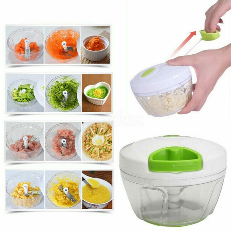 Multifunctionele Pull Touw Fruit Groente Twist Shredder Handmatige Vleesmolen Crusher Knoflook Cutter Groente Chopper Slicer