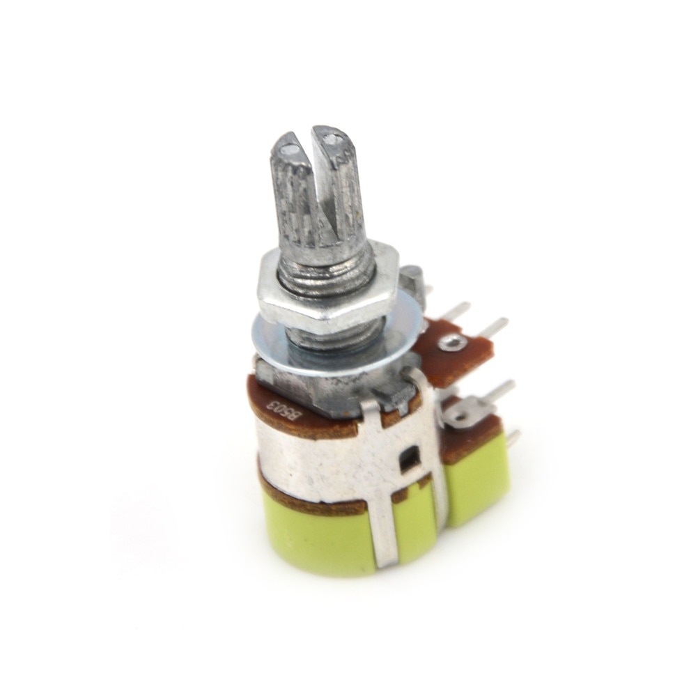 1pcs B50K 50K Ohm Dual Linear Taper Volume Control Potentiometer Switch
