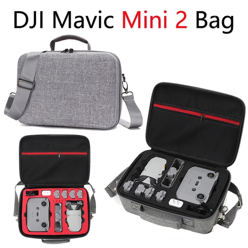 1 Pc antichoc étanche Nylon sac de rangement mallette de voyage boîte de protection pour DJI Mini 2 Drone accessoires