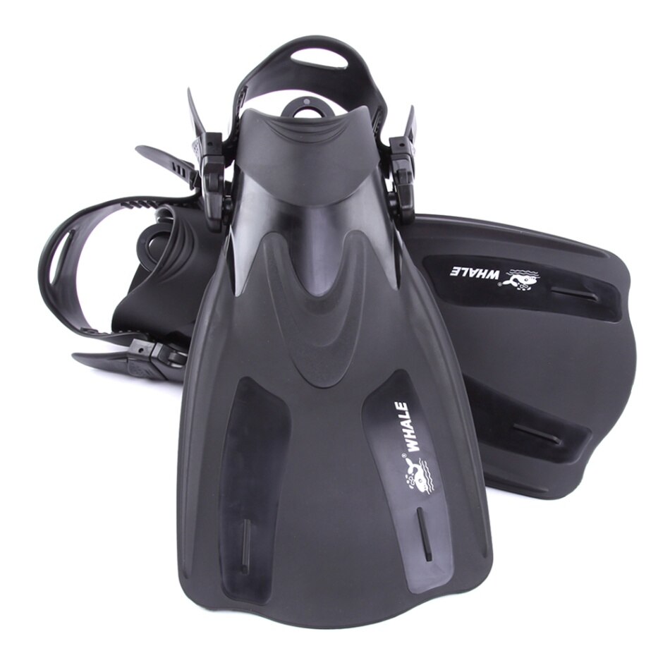 Aletas de buceo de snorkel aletas de natación cortas para adultos aletas de natación con talón ajustable equipo de deportes acuáticos aletas de natación: Gris claro / XL