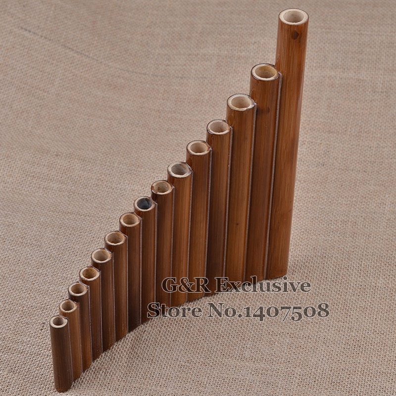 Professionele Pan Fluit 15 Pijpen Item Houtblazers Flauta G Sleutel Gebogen Handgemaakte Bamboe Panpipes Muziekinstrument Panflute Muziek