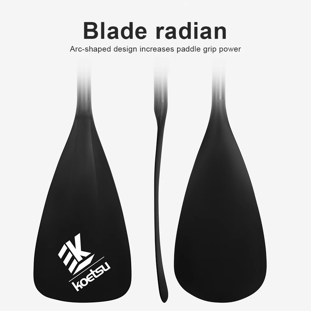 3-Piece Detachable SUP Paddle Adjustable Length Stand Up Paddleboard Paddles Aluminum Alloy SUP Surfpaddle for Canoe Kayaking