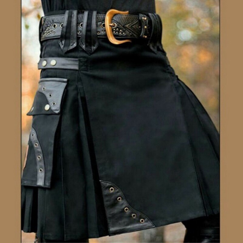 Skotsk herre kilt traditionel nederdel metal klassisk retro traditionel personlighed kilts tjek mønster nederdele