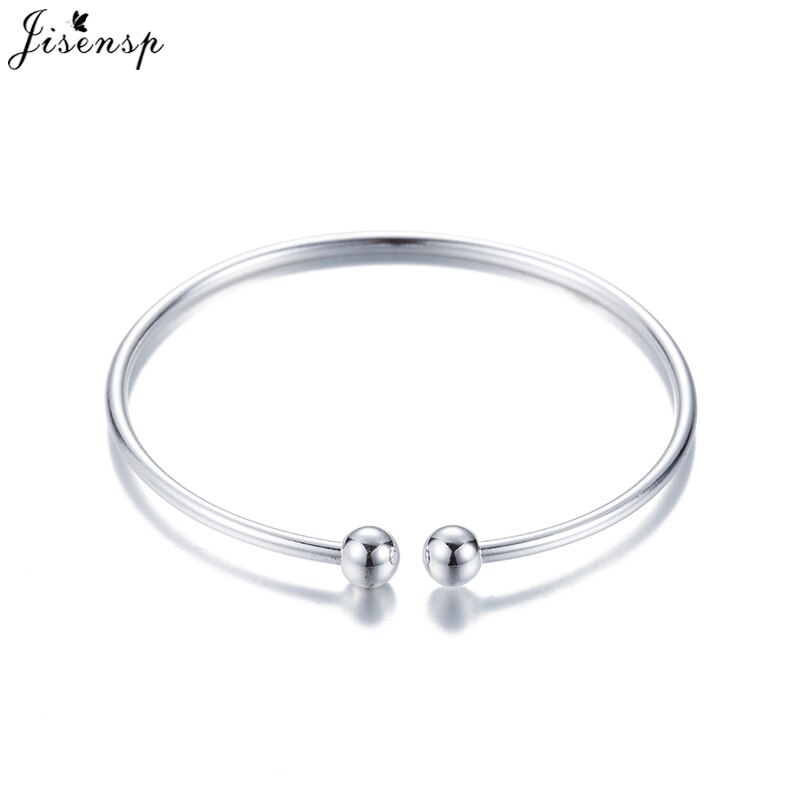 Jisensp Bohemia Big Leaf Bangle Silver Color Leaves Cuff Bracelets & Bangles for Women Everyday Jewelry pulseiras: SYSZ026