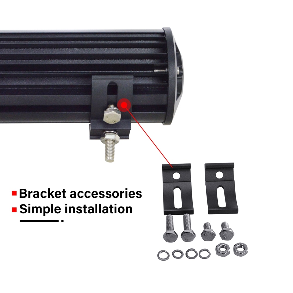 Offroad 4X4 Truck Projector Lens 54W 9 "Led Licht Bar Voor Polaris Honda Yamaha Atv Utv fog Rijden Lamp Spotlight 4D Led Bar
