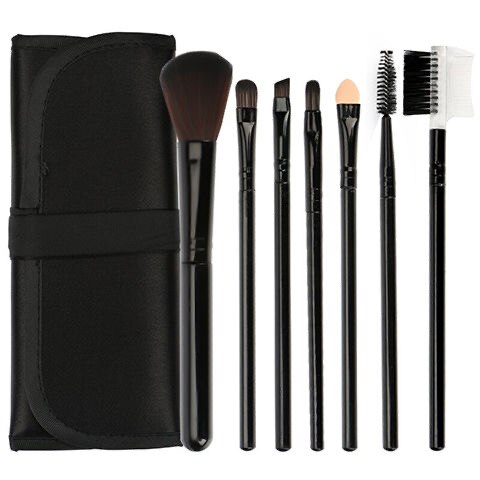 8 teile/satz Mädchen Schönheit werkzeuge + tasche Prinzessin rosa machen-hoch-Werkzeug vorgeben spielzeug freundlicher: Schwarz