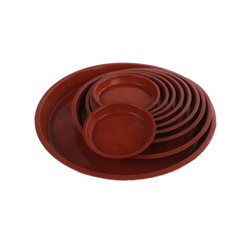 Garden Pot Case 1PCS Round Shape Plastic Solid Color Garden Pot Saucer Plant Pot Drip Tray Planter Pallet Flower Pot Trays