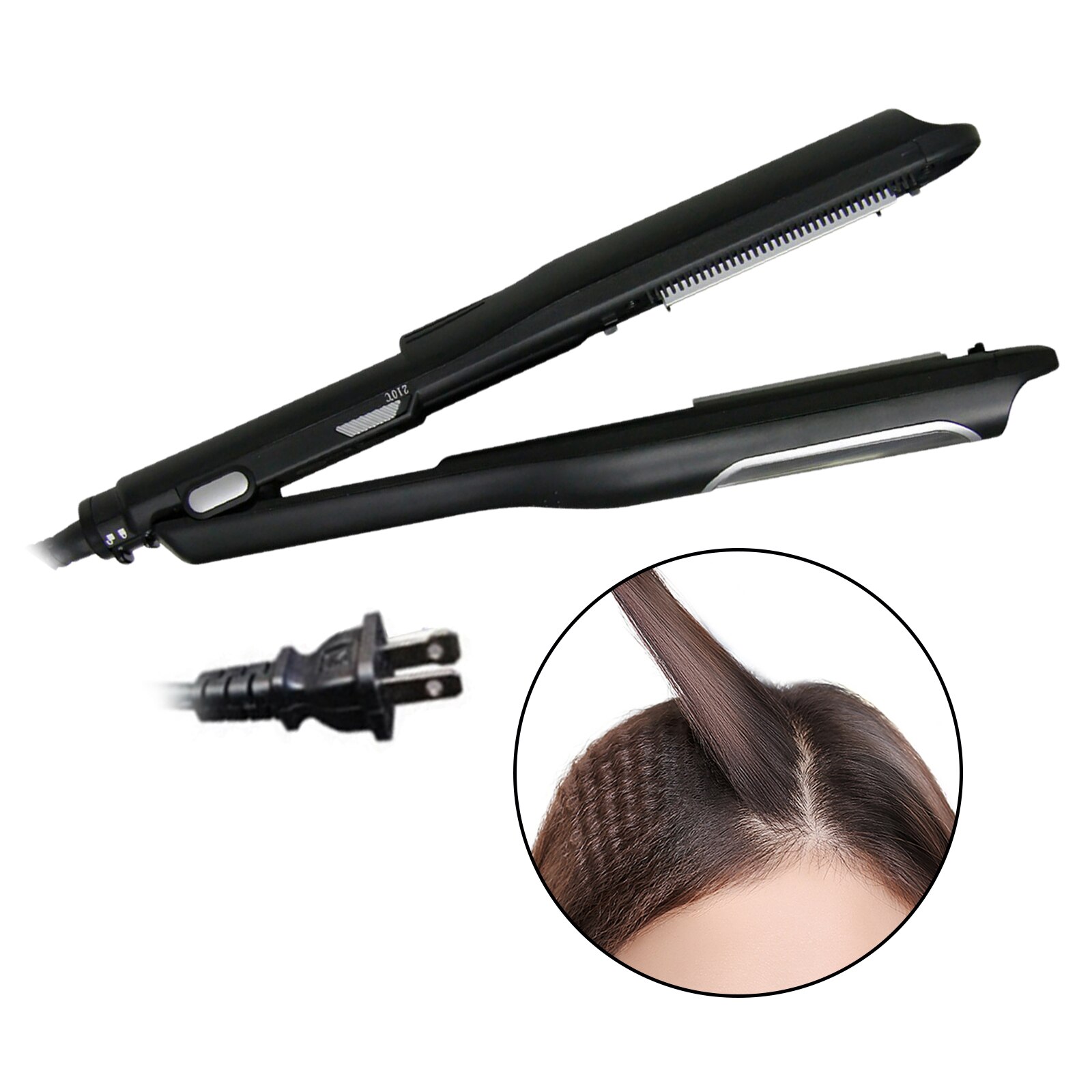 Piastra per capelli professionale per arricciacapelli con ferro arricciacapelli automatico con indicatore di funzionamento a LED per tutti i tipi di capelli