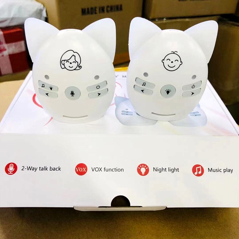 2.4GHz Wireless Infant Baby Portable Digital Audio Baby Monitor Sensitive Transmission Two Way Talk Crystal Clear Cry Voice