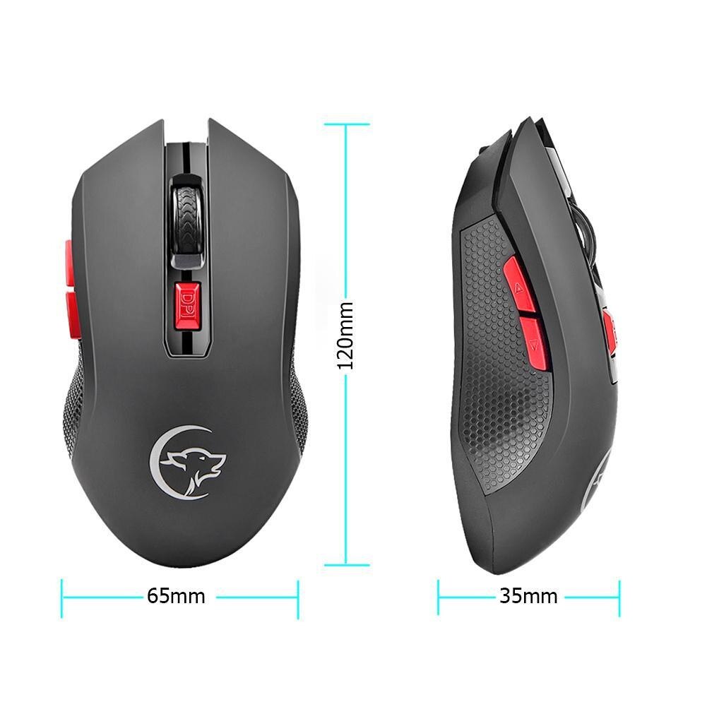 Wireless Mous 2.4g Wireless Gaming Mouse 2400dpi 6 Buttons Optical Mice W/ Usb Receiver For Pc Мышка Для Ноутбука Для Компьютера