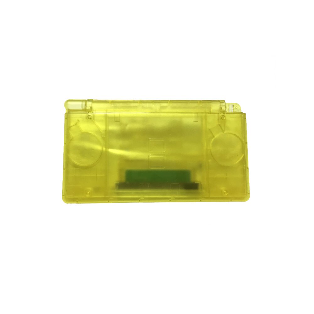 Multiple Colour Game Case Shell for Nintend DS Lite Replacement Clear Crystal Full Housing Box Cover For N DSL: Transparent Yellow