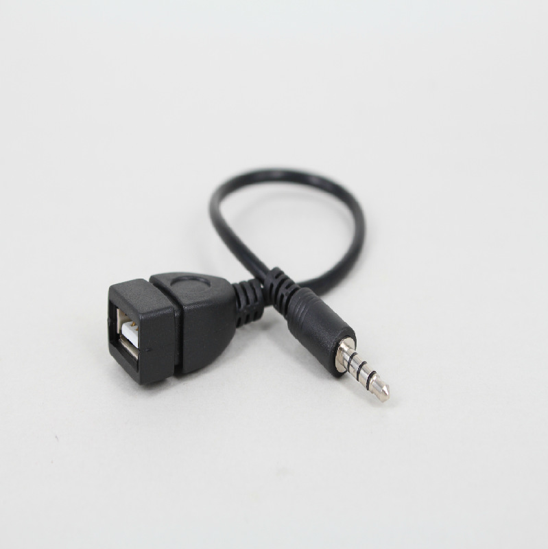 3.5Mm Naar Usb Adapter Kabel Audio Aux Jack Male Converter Oplaadkabel