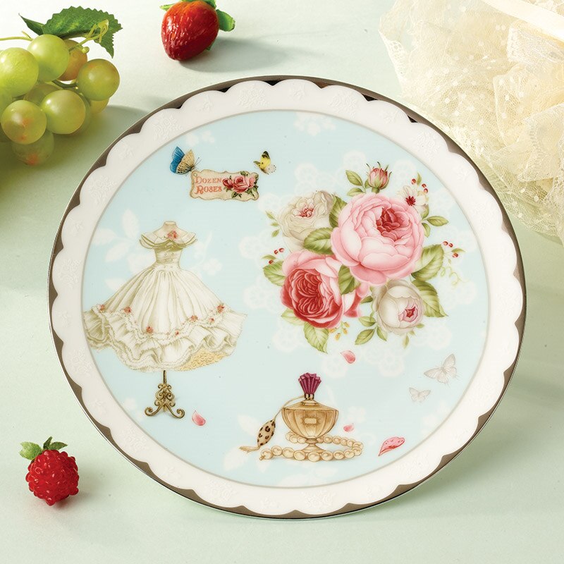 English Coffee Set Bone China Coffee Cup High Color Value European Afternoon Tea Set Light Luxury Ceramic Scented Tea Cup: Light Green