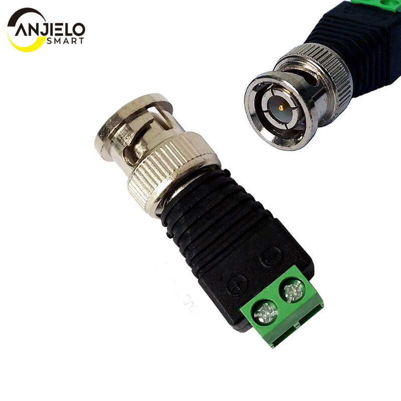 10 Stks/partij Coax CAT5 Om Camera Cctv Bnc Utp Video Balun Connector Adapter Bnc Plug Accessoires Voor Cctv Camera Systeem