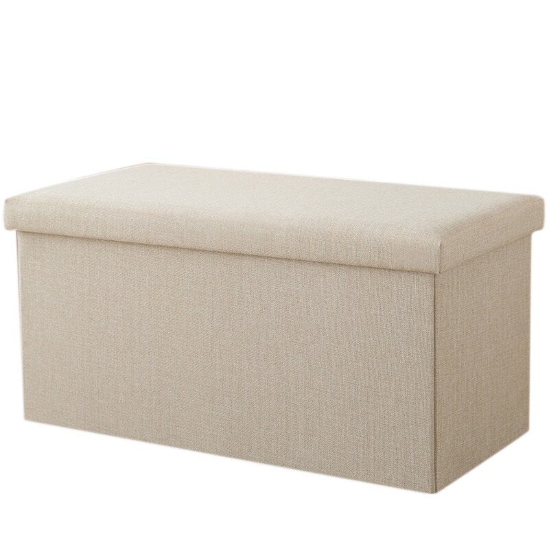Rectangular Storage Stool Can Sit Adult Sofa Stool Household Storage Chair Folding Storage Box: Default Title