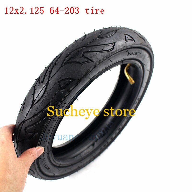 12 x 2.125 64-203 dekk 12 "sykkel sykkel scooter barnevogn dekk indre slanger 12 x 2.125 12 x 1.75 dekk 12 1/2 x 2 1/4 hjul dekk