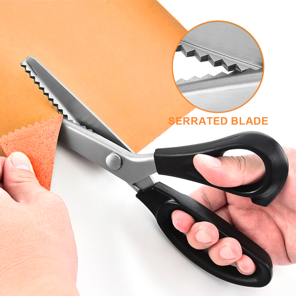 3/5/7Mm Zigzag Naaien Cut Dressmaking Tailor Shear Pinking Schaar Rvs Kant Schaar Leer craft Stof Schaar