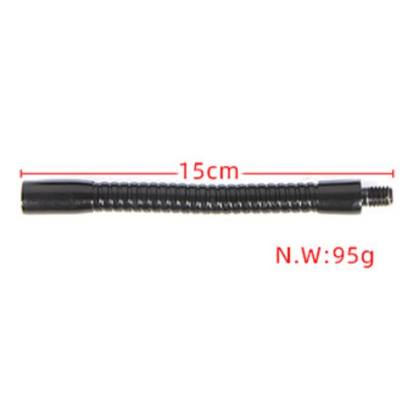 Iron Threaded Microphone Gooseneck Bendable MIC Neck Black 15cm Microphone Replacement Accessory