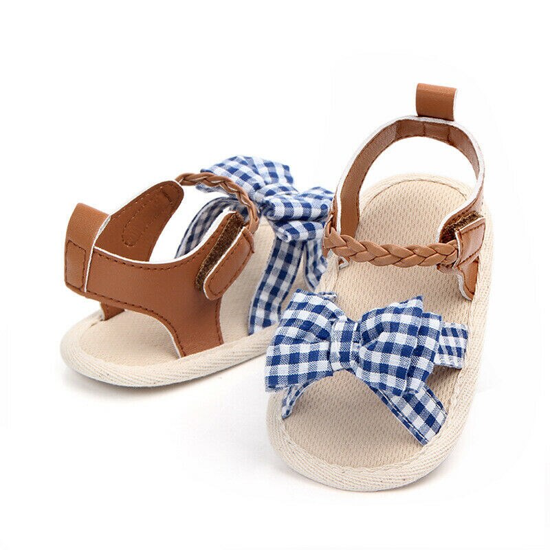 Cut Sweet Newborn Baby Shoes Infant Baby Girl Soft Sole Sandals Toddler Summer Shoes Bow-Knot Sandal Clogs