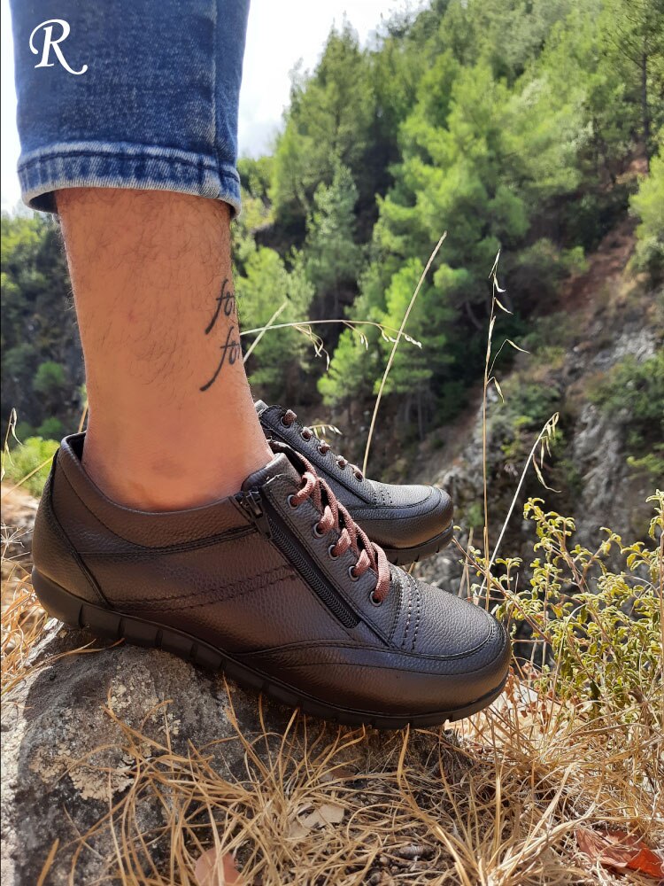 Lente ademende schoenen zakenman casual laarzen dagelijks gebruik jurk onder broek handgemaakte schoen kalkoen zwart bruin