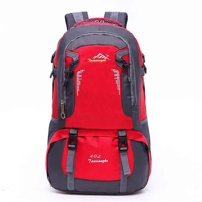 40L & 60L Wandern Rucksack Klettern Wandern Angeln Sport Tasche Wasserdichte Bergsteigen Camping Reise Rucksäcke: rot 40L