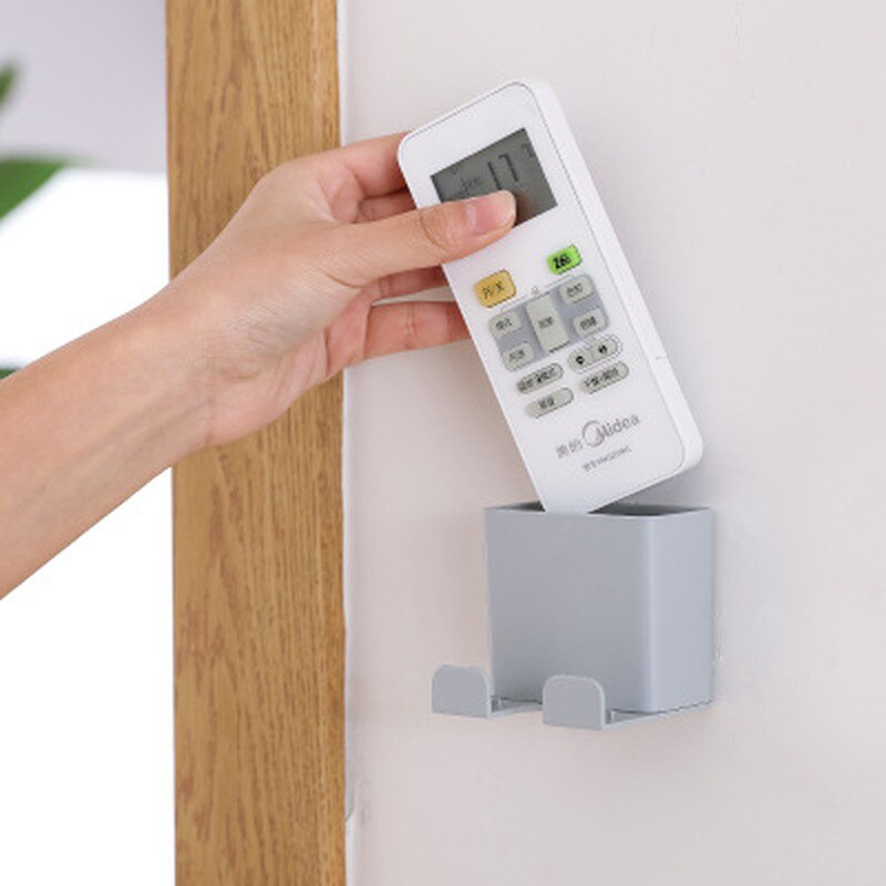 1Pcs Telefoon Magazijnstellingen Smartphone Opknoping Houders Gemonteerd Mobiele Telefoon Muur Houder Opladen Houder Afstandsbediening