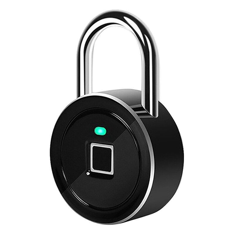 Candado de huella digital con contraseña, candado de huella digital con Bluetooth, candado inteligente para el hogar, candado antirrobo para puerta pequeña: Default Title