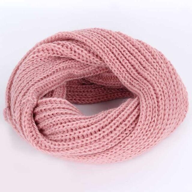Warm neck in herfst en winter, mannelijke en vrouwelijke studenten kan match allerlei gebreide truien en all-purpose sjaals: pink