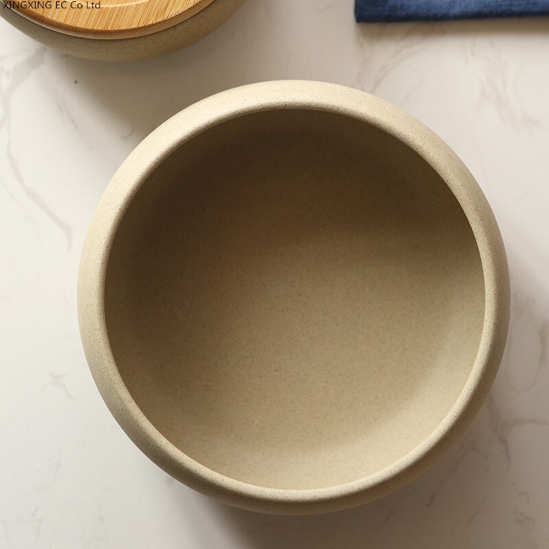 Ceramic Round Storage Jar with Lid Household Snack Storage Box Kitchen Food Storage Jar Household Storage Supplies